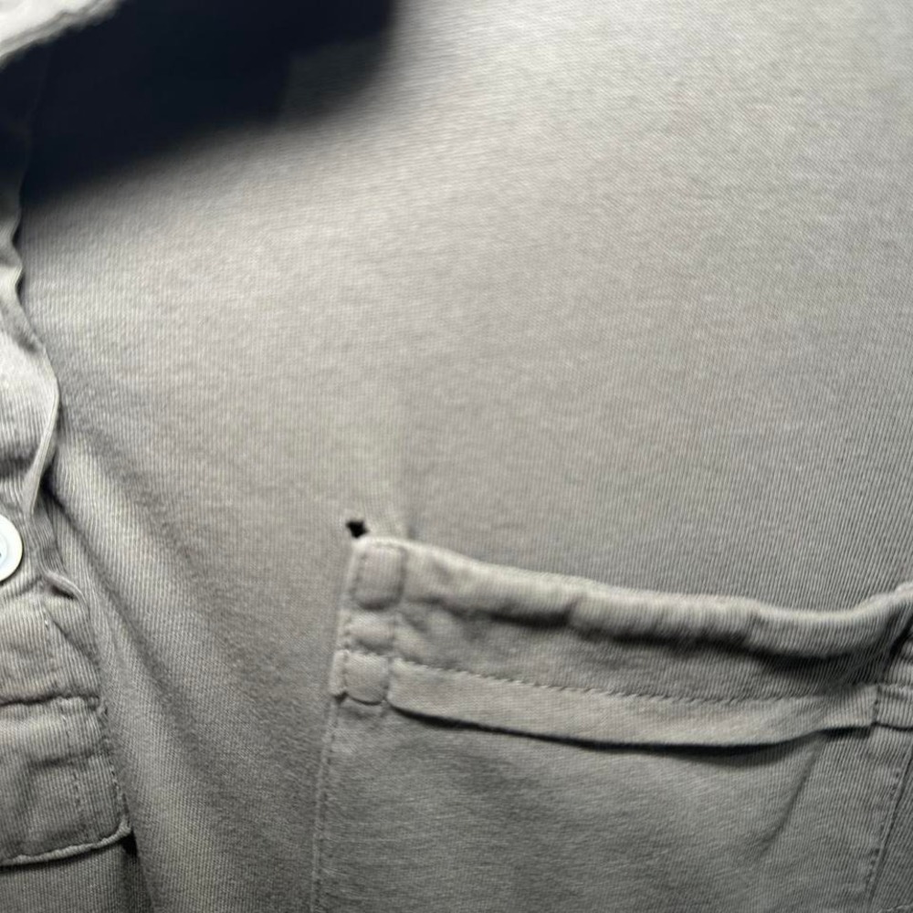 Billy Reid Long Sleeve Polo — Soft Cotton Jersey (L) - Picture 3 of 5